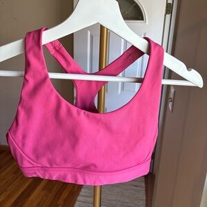 Athleta Hot Pink Racerback Workout Sports Bra